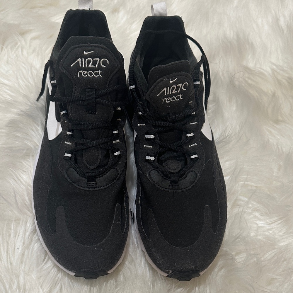 Nike Black and White Air270 React Men's Sneakers